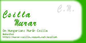 csilla murar business card